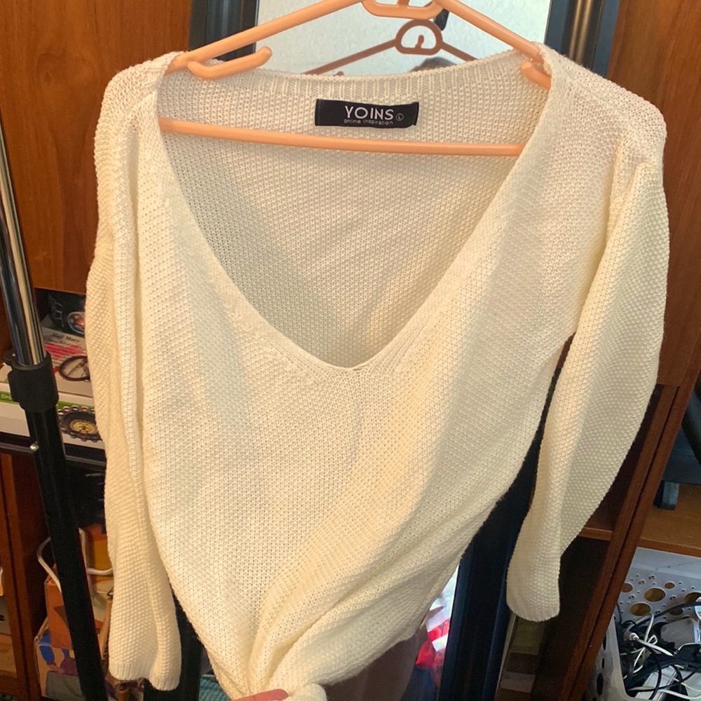 Basic cream light sweater